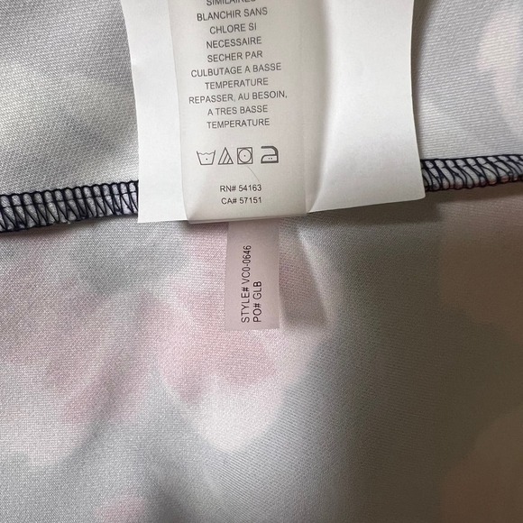 Vince Camuto Floral Sleeveless Scuba Fit and Flare Dress Navy Size 4 - Picture 6 of 6